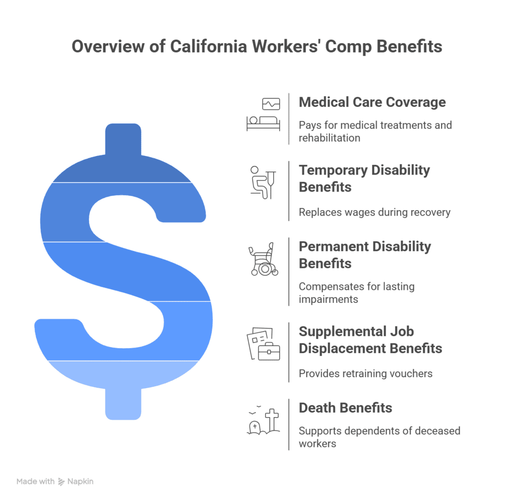 Types of Benefits Offered by Workers Comp